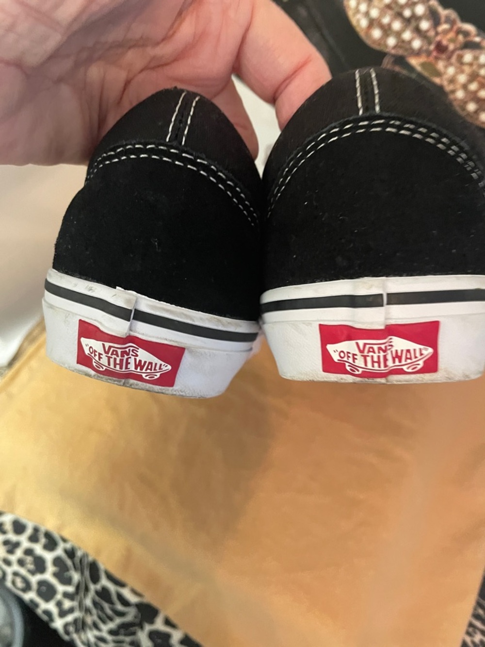 Vans Black & White Low-Top Skate Sneakers - Picture 9 of 12